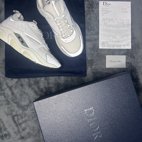 Christian Dior B22 Sneakers White Size US10 - Picture 2 of 7